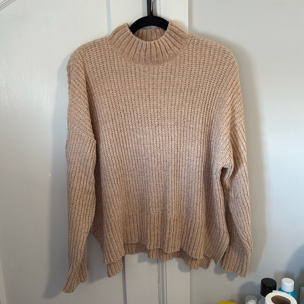 Cotton Candy LA Chenille Mock Neck Sweater
